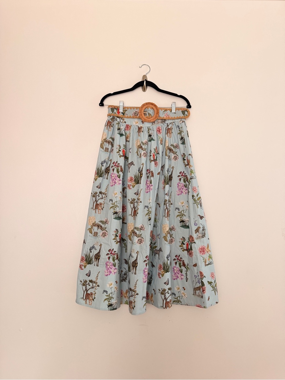 NWT Antonio Melani x Jennifer Sumko Belted Skirt Size 8 Toile Print - Picture 2 of 9